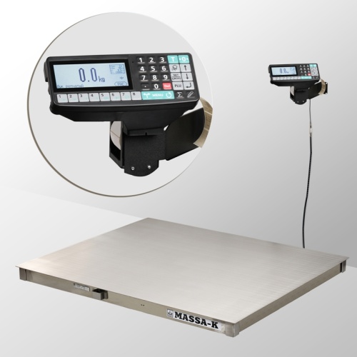 Весы платформенные 4D-PM.S-15/12-1000-RP нержавеющая сталь